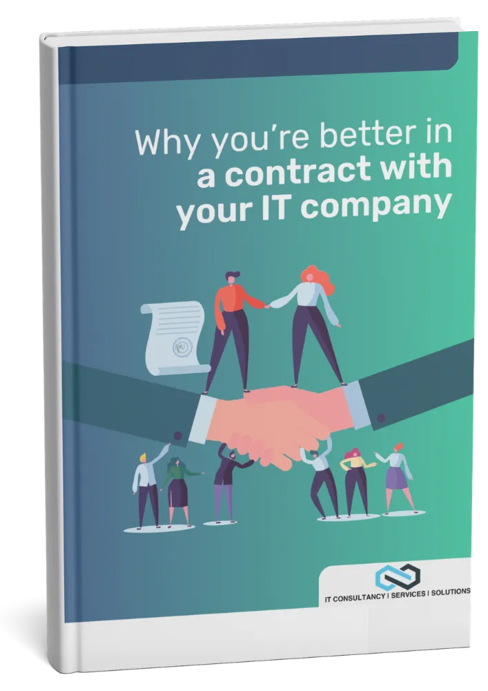 Cover of the guide: Why you’re better in a contract with your IT company