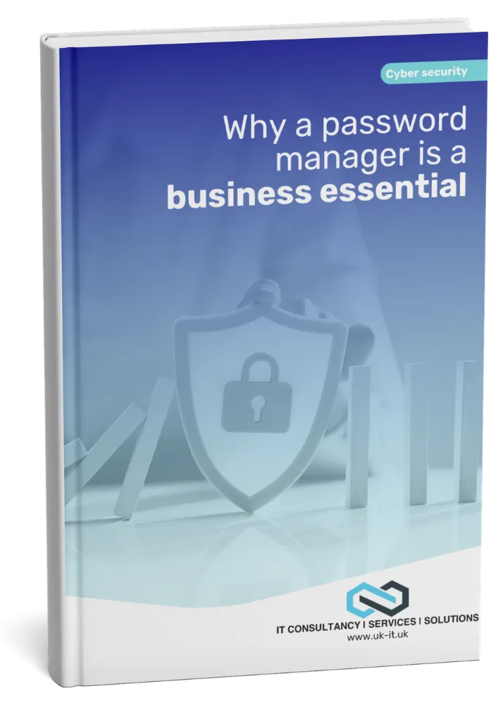 Cover of the guide: Why a password manager is a business essential